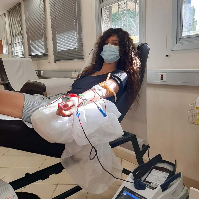 Ortal Cohen hat am 08 Blut an der MDA-Station in Haifa gespendet
