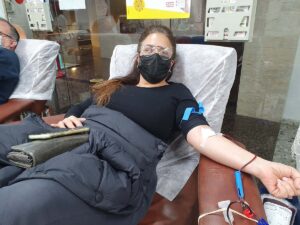 מור פנגס אקו תרמה דם במרכז שירותי הדם של מד"א בתל השומר ב- 05/02/2022
