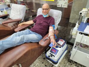 דרור בן יהודה תרם דם ב- 4/3/2022 במרכז שירותי הדם של מד"א בתה"ש