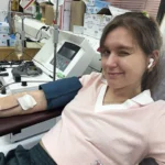 Katerina Demianczuk donated plasma in the TNA on 14/8/2025