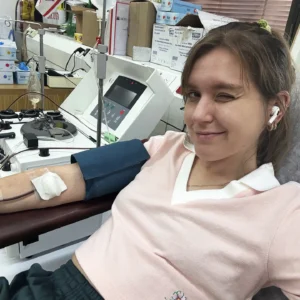 Катерина Демьянчук сдала плазму в TNA 14 августа 8 г.