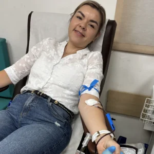 Милена Гиллах сдала кровь в MDA Holon 18.11.2025